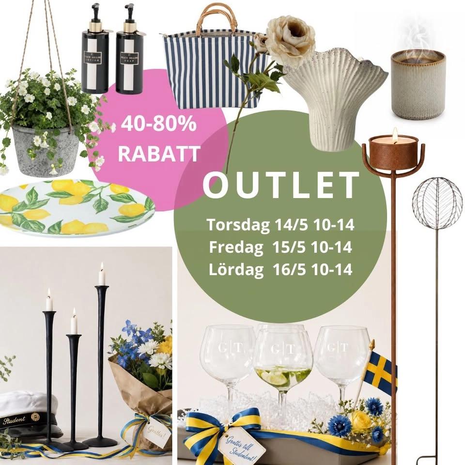 OUTLET + avdelning m fyndiga Studentgåvor 🇸🇪