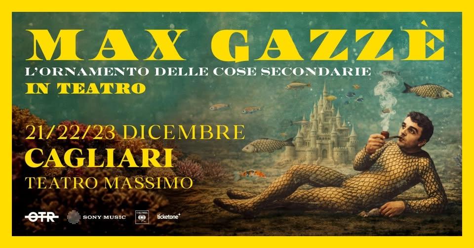 Max Gazzè "L'ordinamento delle cose secondrie"@Teatro Massimo Cagliari