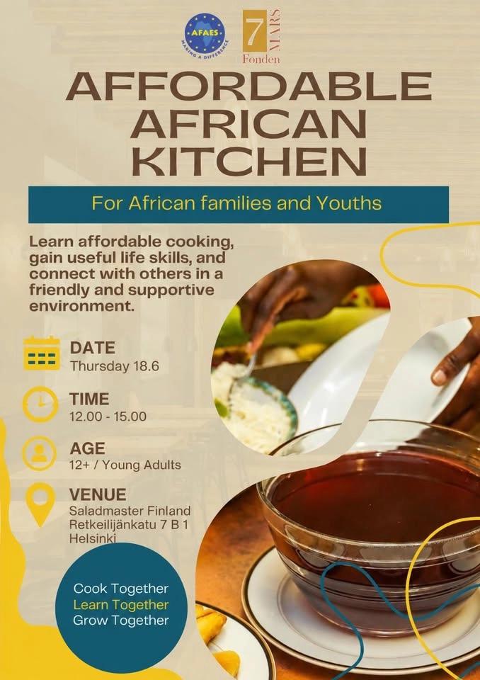 Affordable African Kitchen cooking class