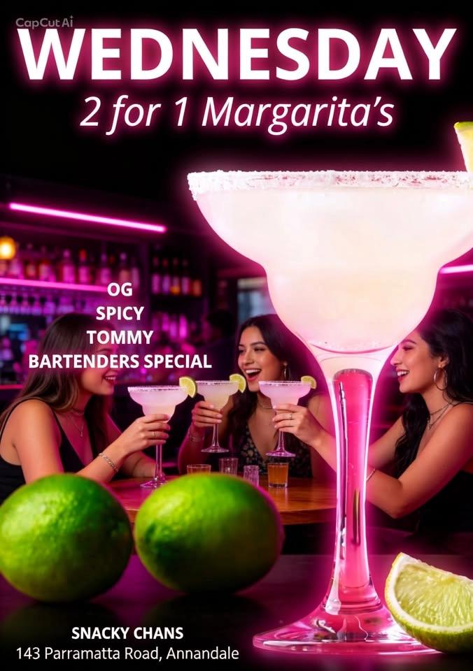 2 for 1 Margaritas