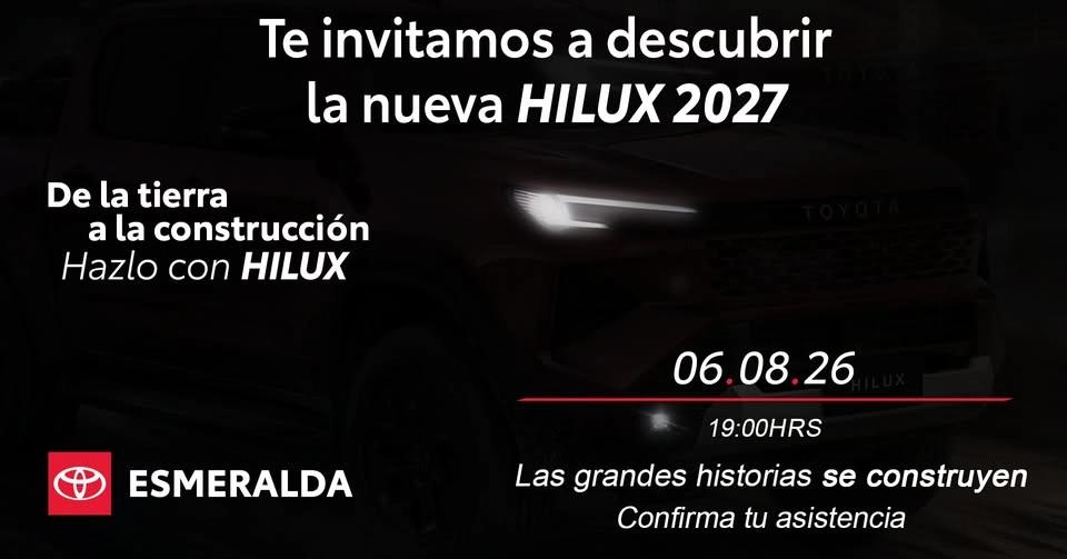 Lanzamiento Exclusiva Nueva Hilux 2027 – Toyota Esmeralda