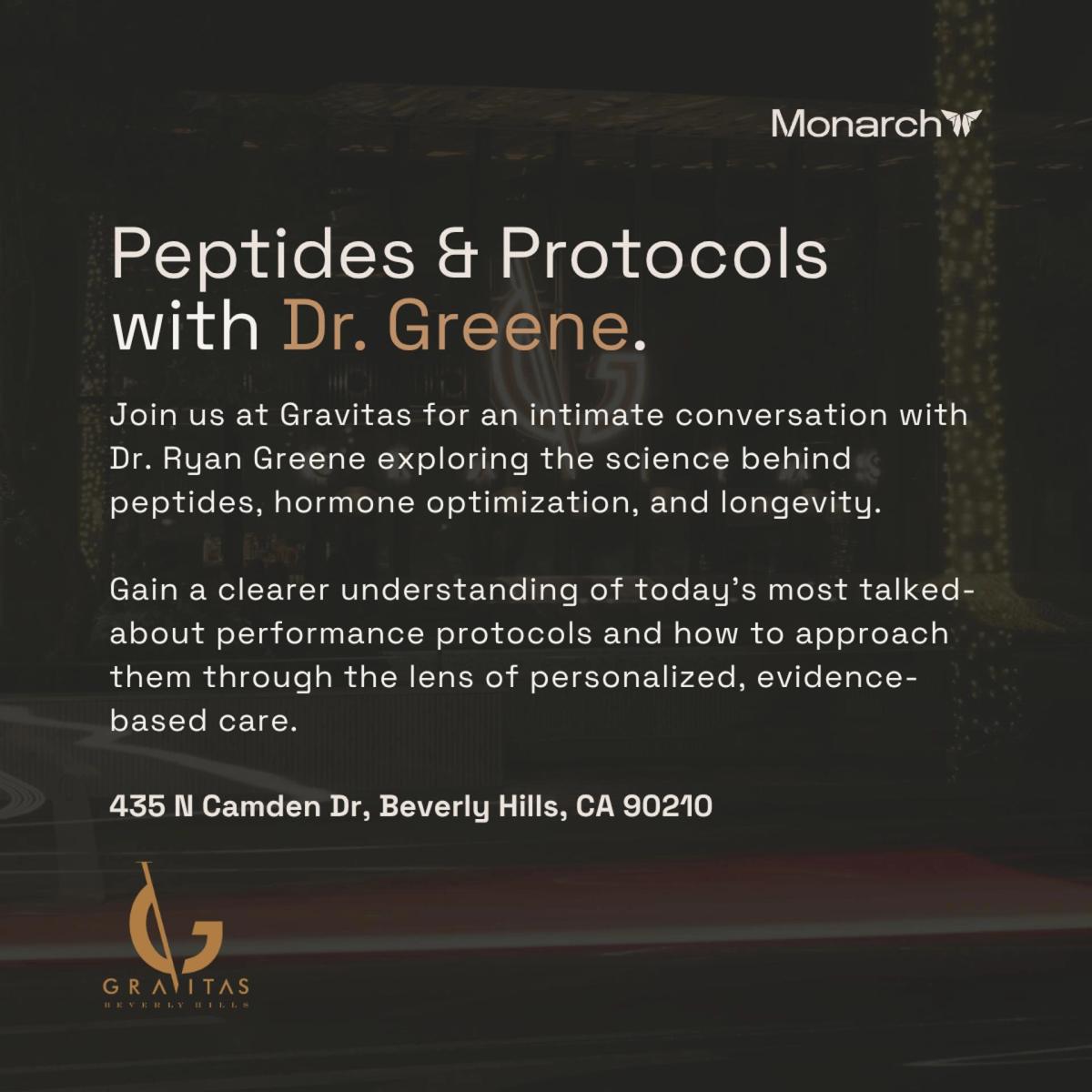 Peptides & Peptide Protocols: A Fireside Chat with Dr. Greene