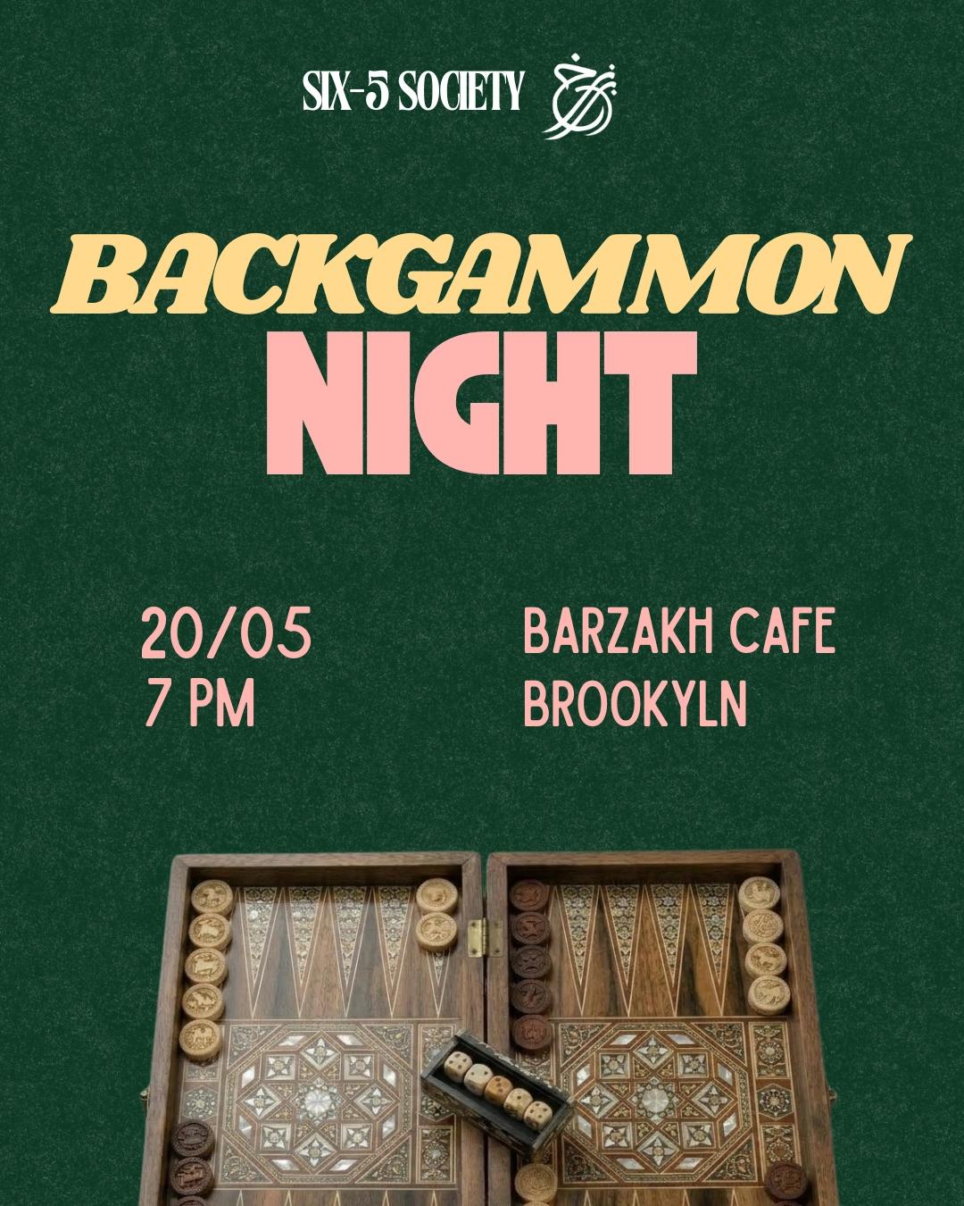 Backgammon Night at Barzakh