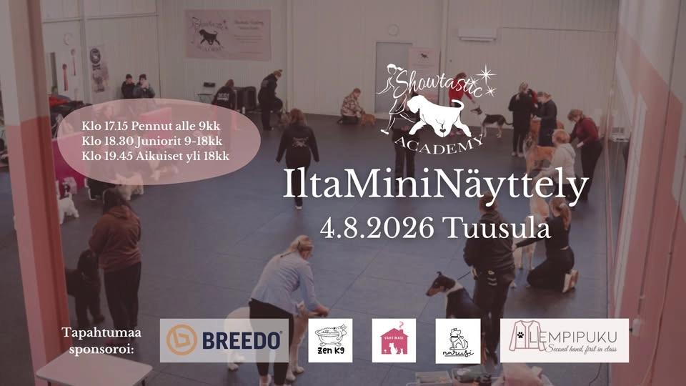 IltaMiniNäyttely 4.8. - Showtastic Academy, Tuusula