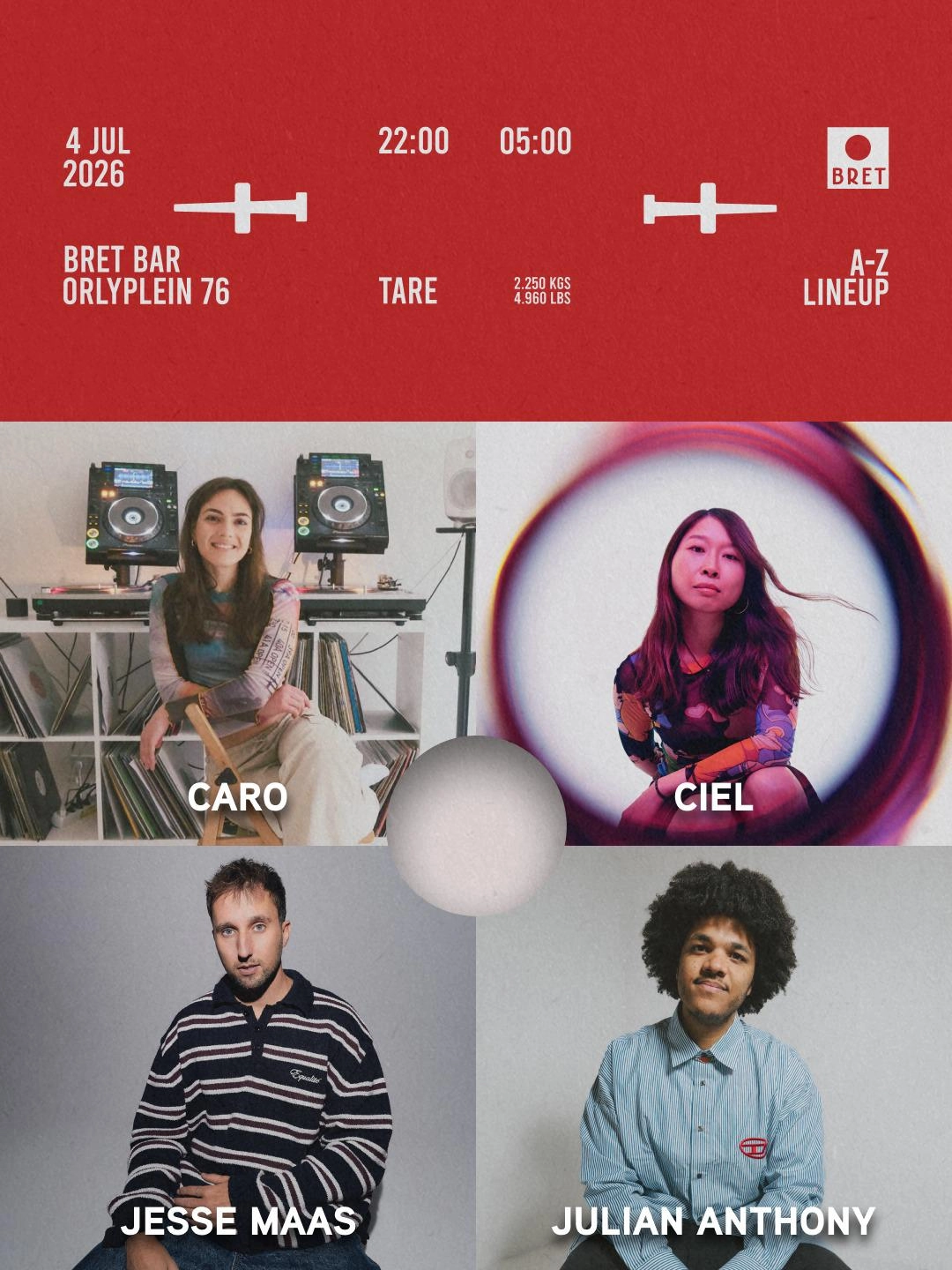 Ciel, Jesse Maas, Julian Anthony, Caro
