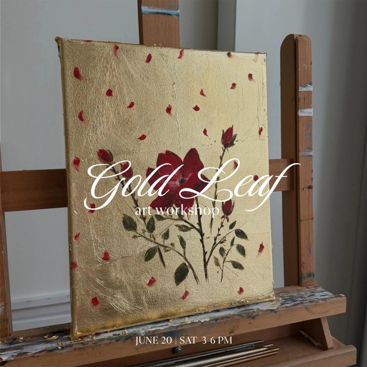 Gold Leaf & Acrylic Art Workshop | JUNE 20
