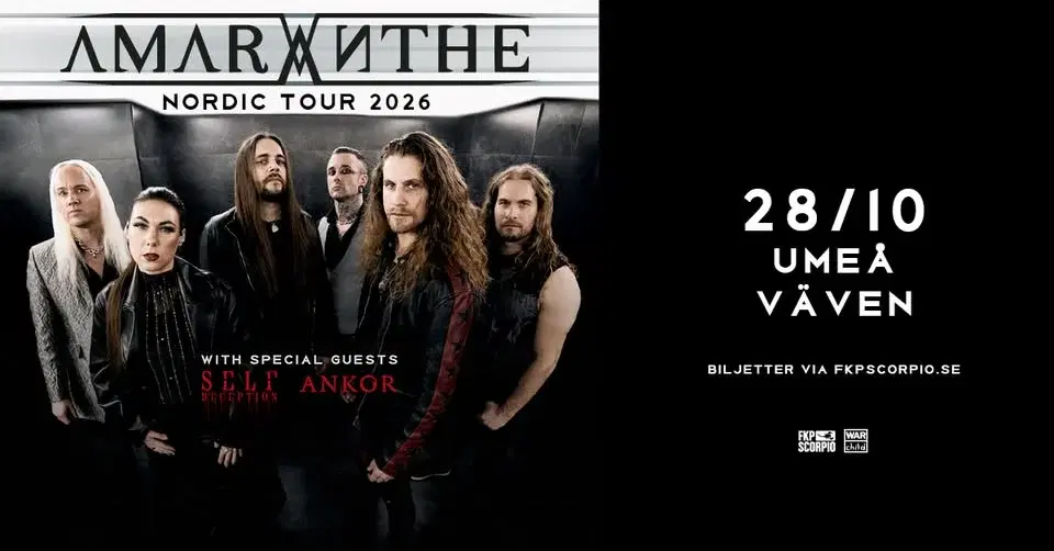 Amaranthe + Support: Self Deception + Ankor | Umeå