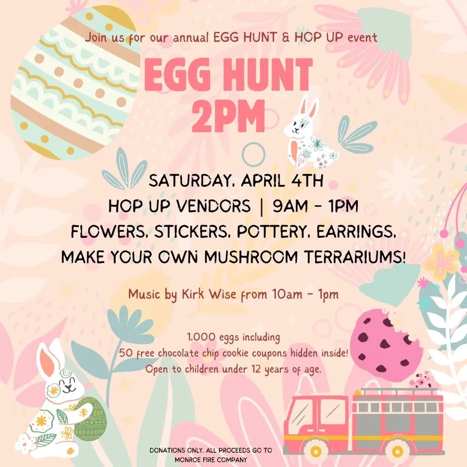 EGG HUNT AND VENDOR 'HOP UP' EVENT