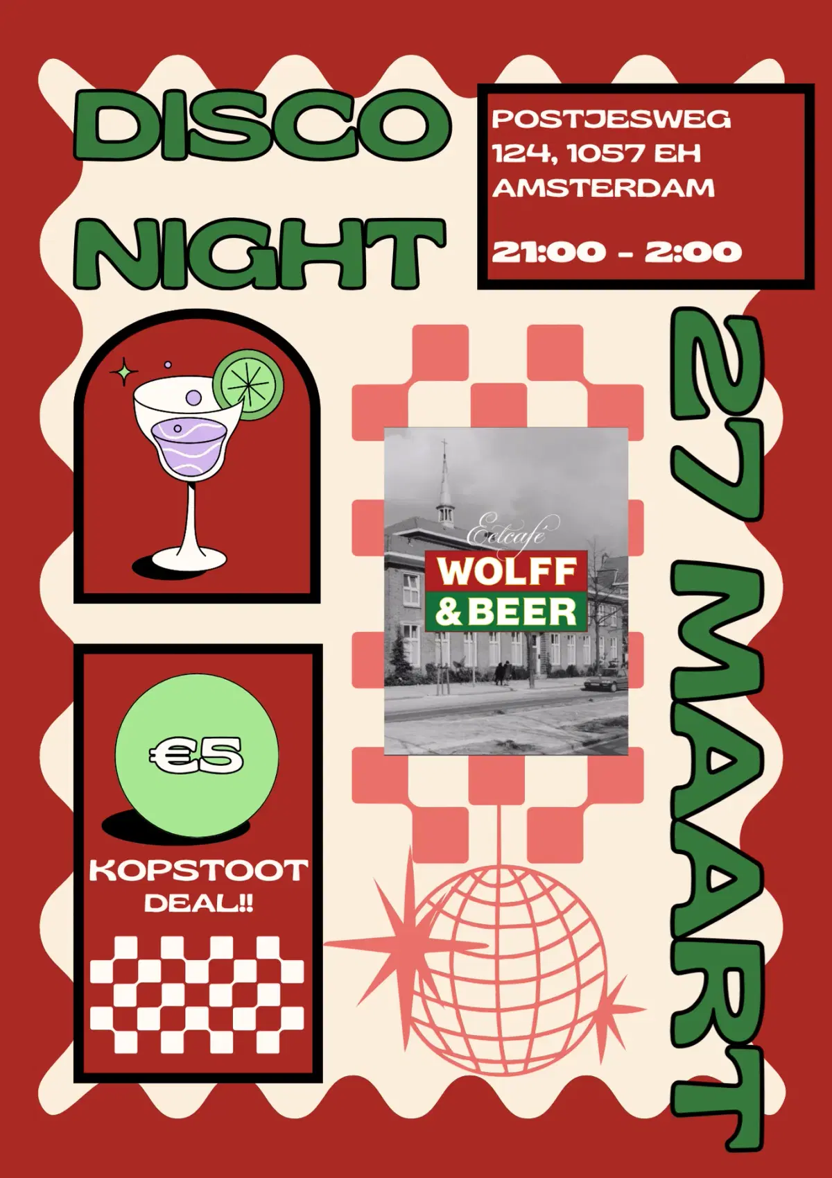 Disco, Funk & House night @Wolff & Beer