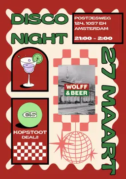 Disco, Funk & House night @Wolff & Beer