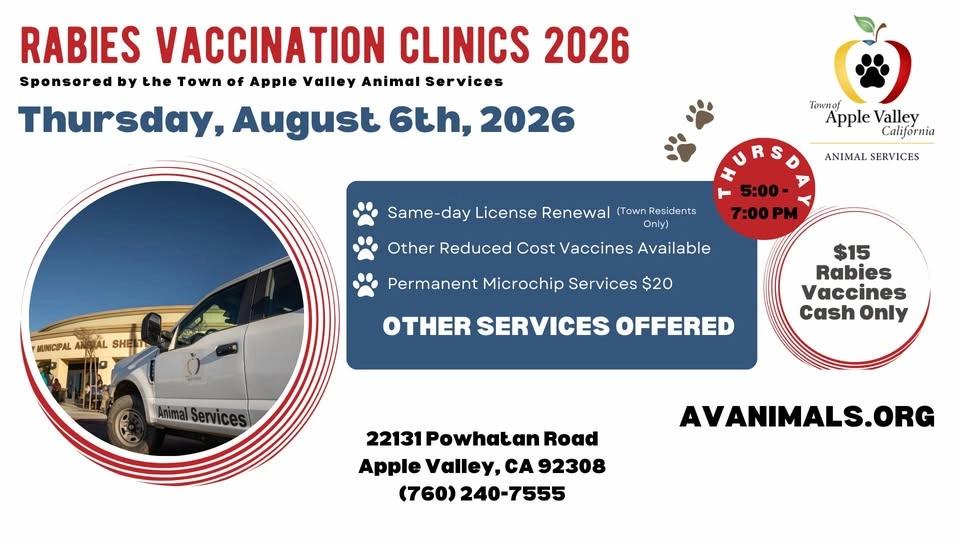 Rabies Clinic August 2026