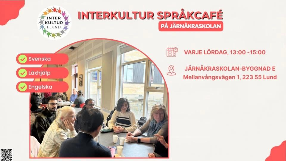 Interkultur Språkcafé på Järnåkraskolan