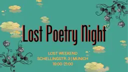 Lost Poetry Night