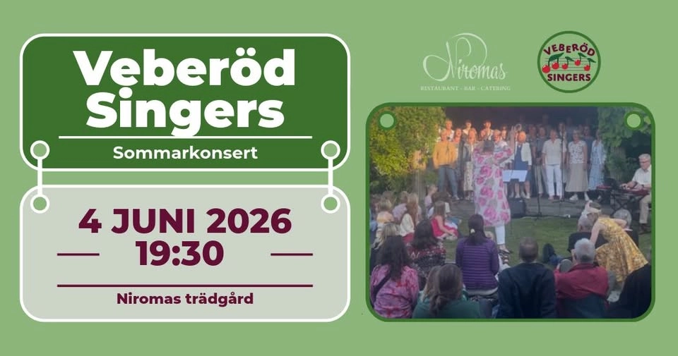Sommarkonsert med Veberöd Singers
