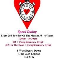 Speed Dating 35 - 45 years Tuesdays