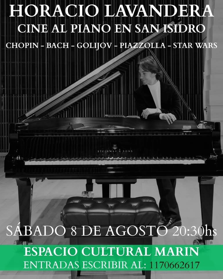 San Isidro - Cine al Piano - Bach, Chopin, Piazzolla, Williams, Golijov