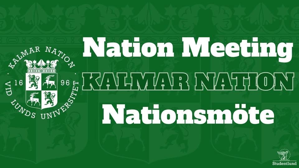 3rd Nation Meeting VT26 | Kalmar Nation