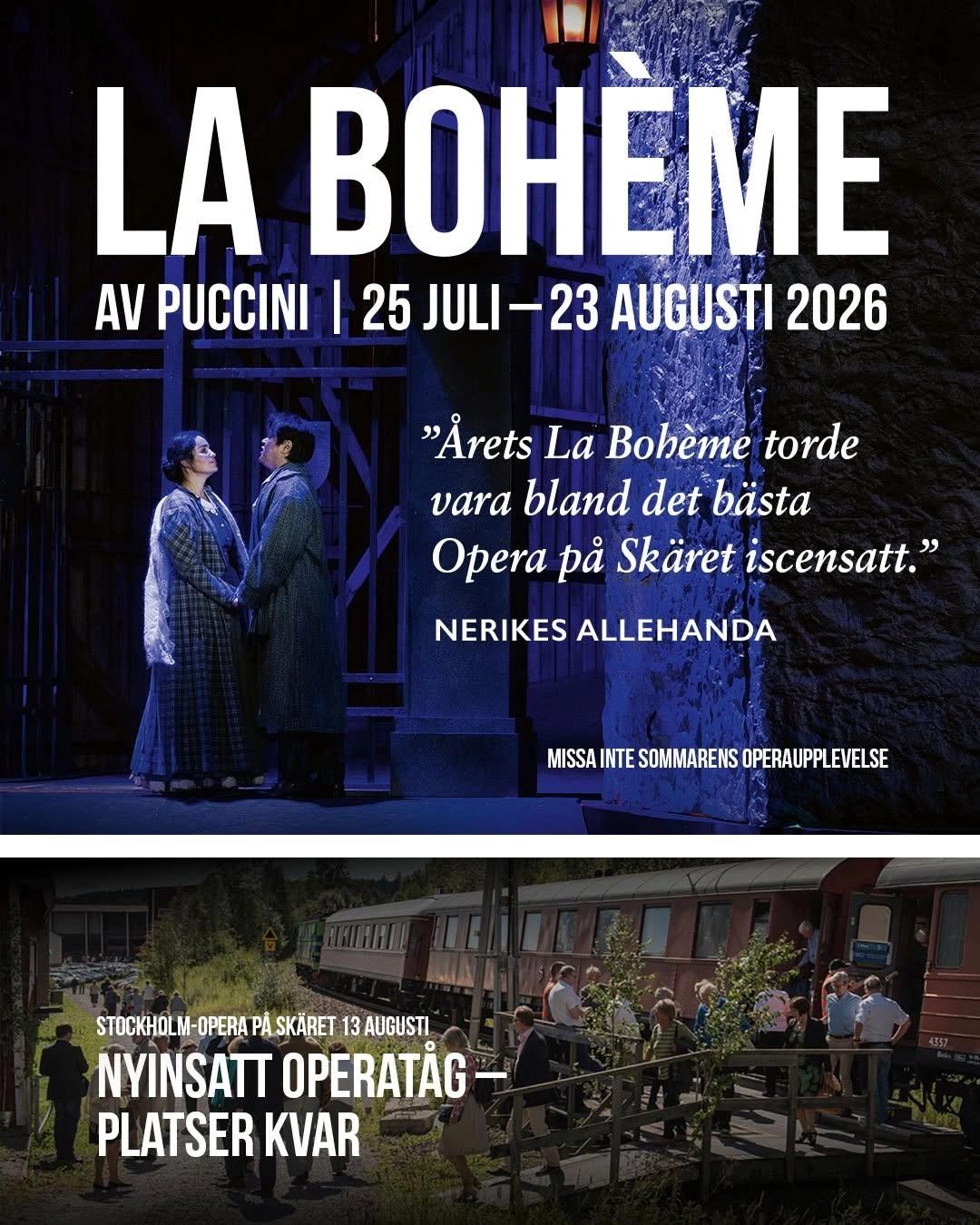 La Bohème – Operatåg från Stockholm