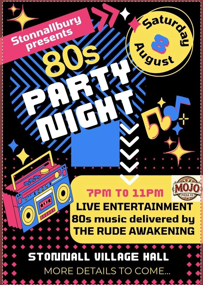 Stonnallbury presents 80s Party Night