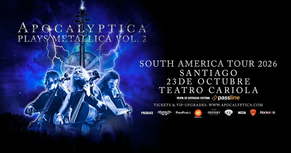 Apocalyptica en Chile 2026