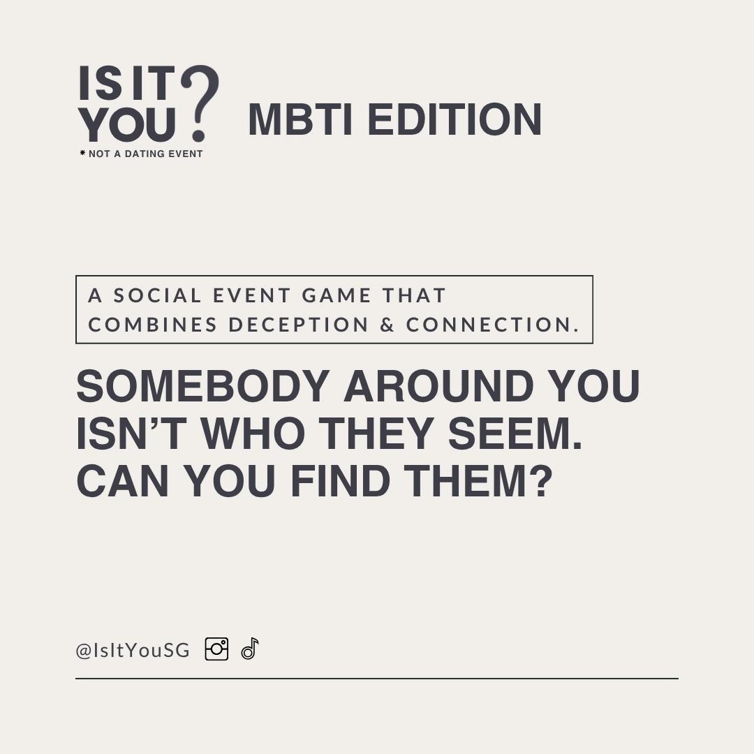 Is It You? (MBTI Edition)