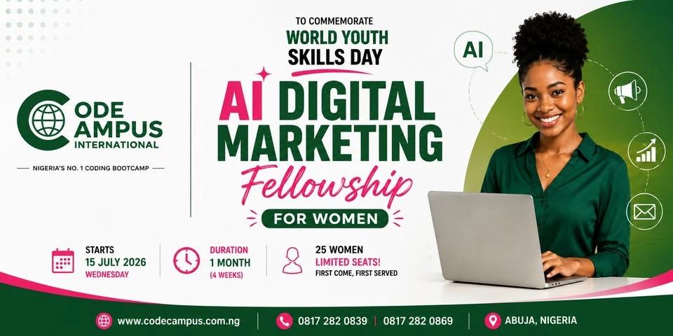 AI Digital Marketing Fellowship For Women