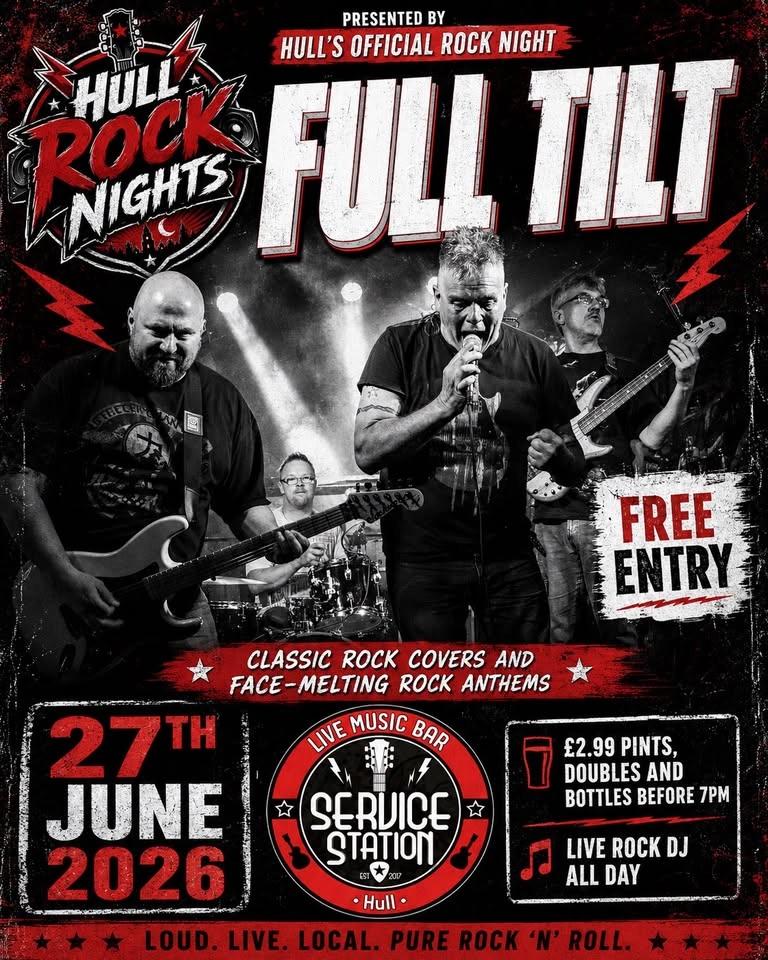 Full Tilt Live at Service Station | Hull Rock Nights | Free Entry