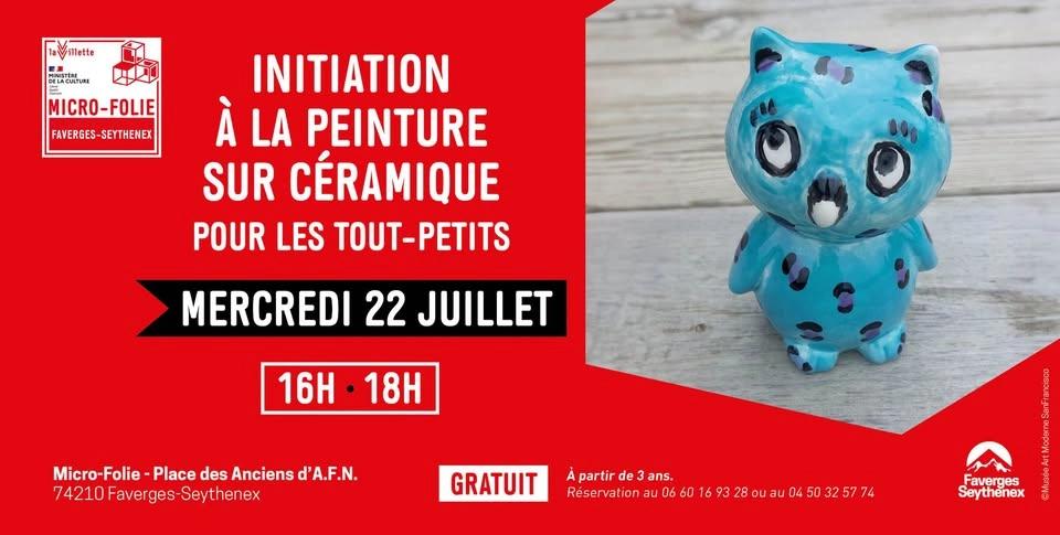 MICRO-FOLE : Atelier d'initiation à la peinture sur céramique pour les tout-petits