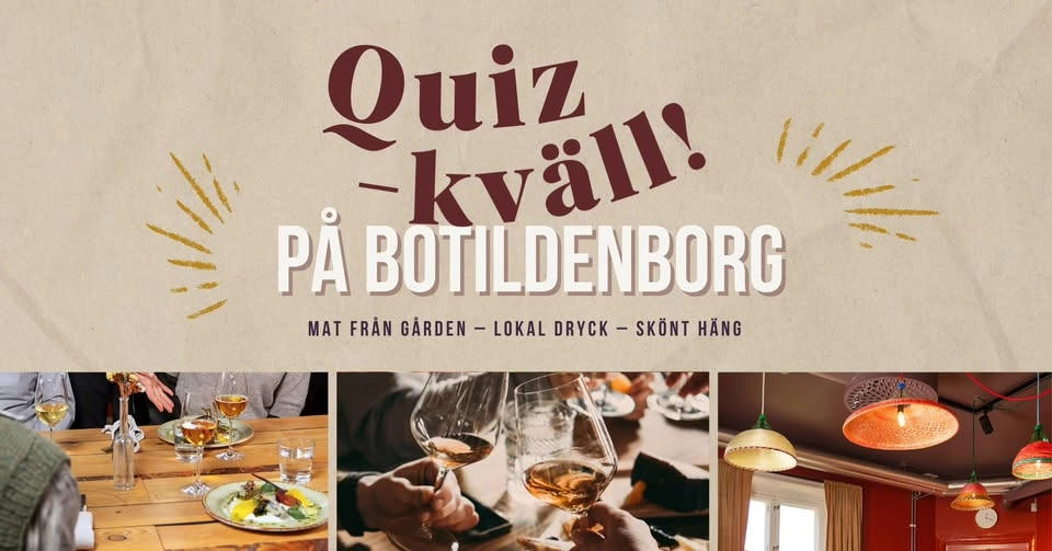 Quizkväll på Botildenborg!