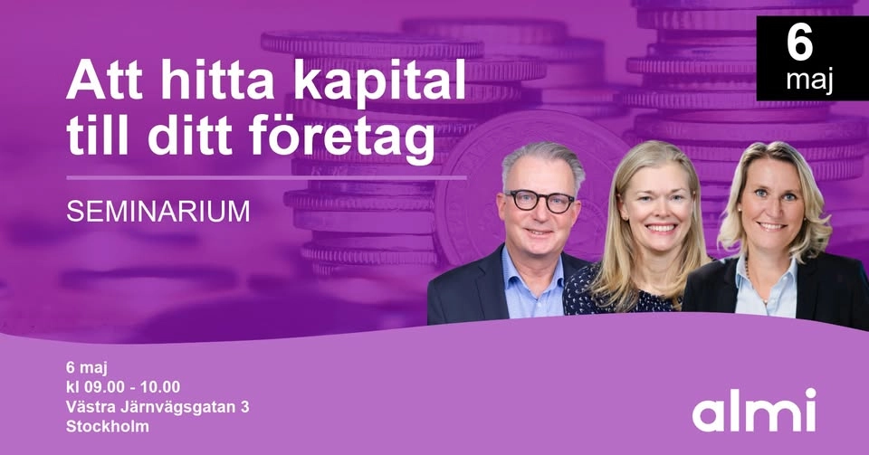 Att hitta kapital till ditt företag
