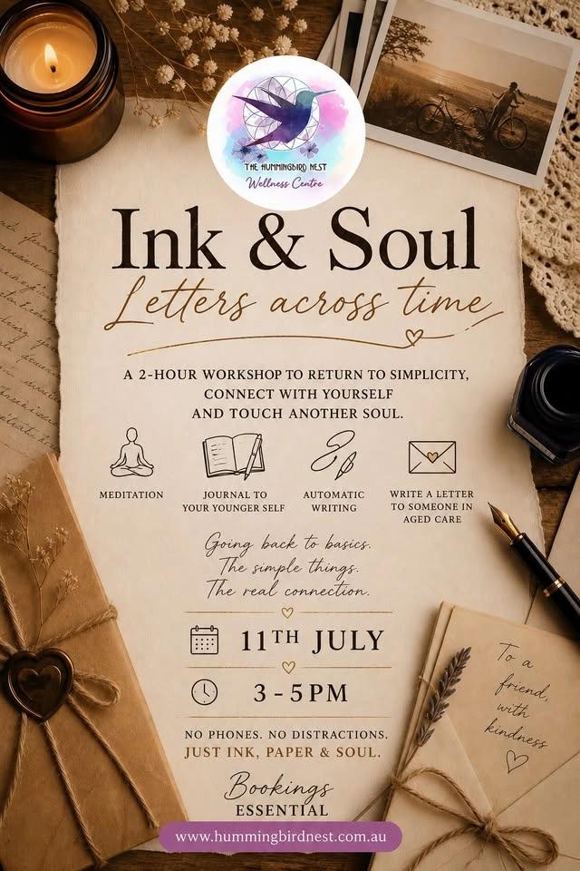 Ink & Soul: Letters Across Time Saturday 11th July , 2026 3 PM - 5 PM