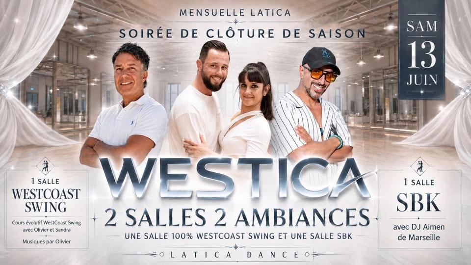 Mensuelle Westica | 2 salles 2 ambiances | Westcoast Swing VS SBK