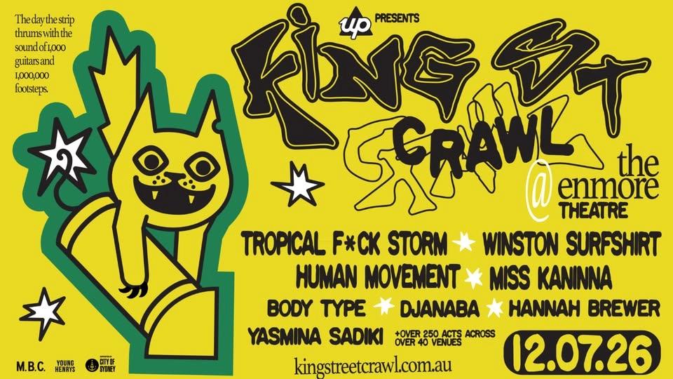 KING STREET CRAWL Presents: TROPICAL FUCK STORM, WINSTON SURFSHIRT & MORE