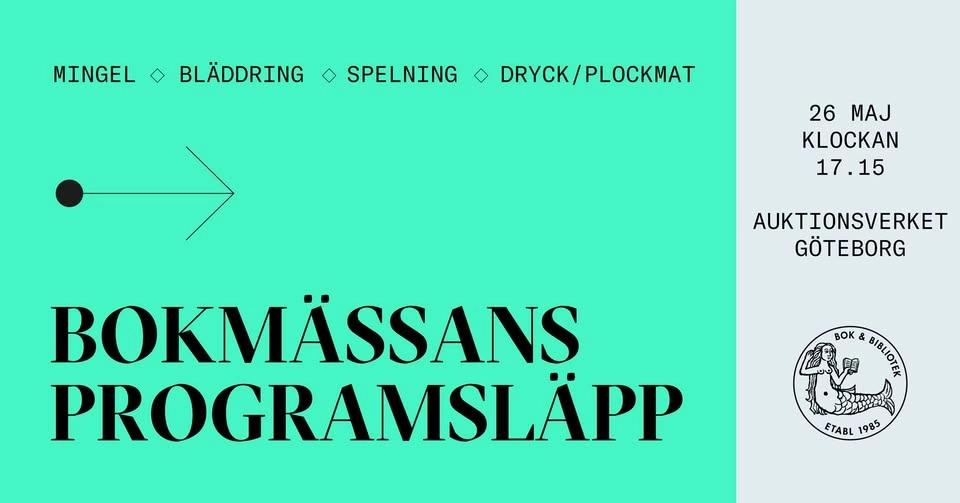 Bokmässans programsläpp 2026