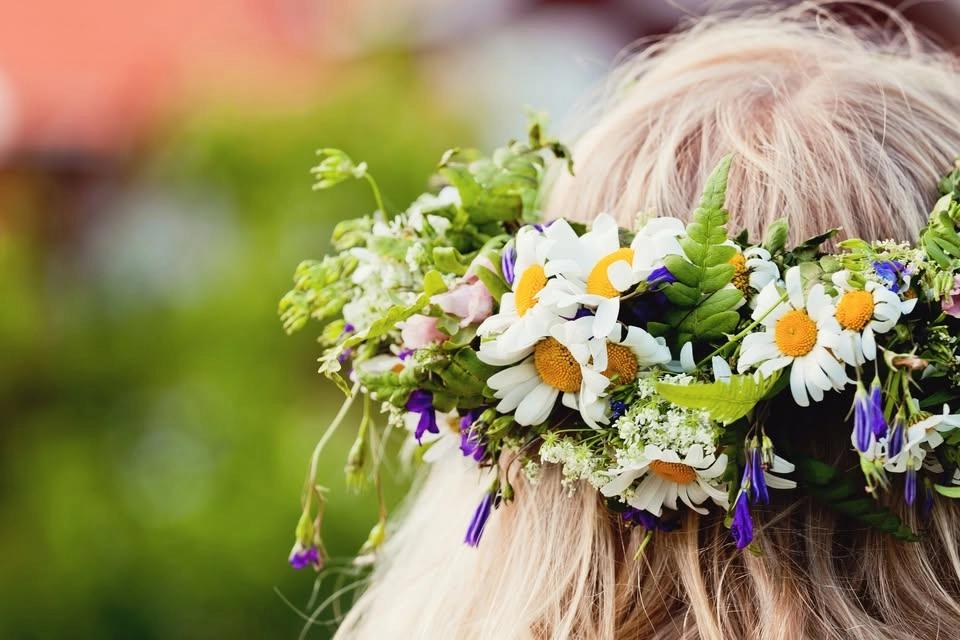 Midsommarfirande i Wämöparken