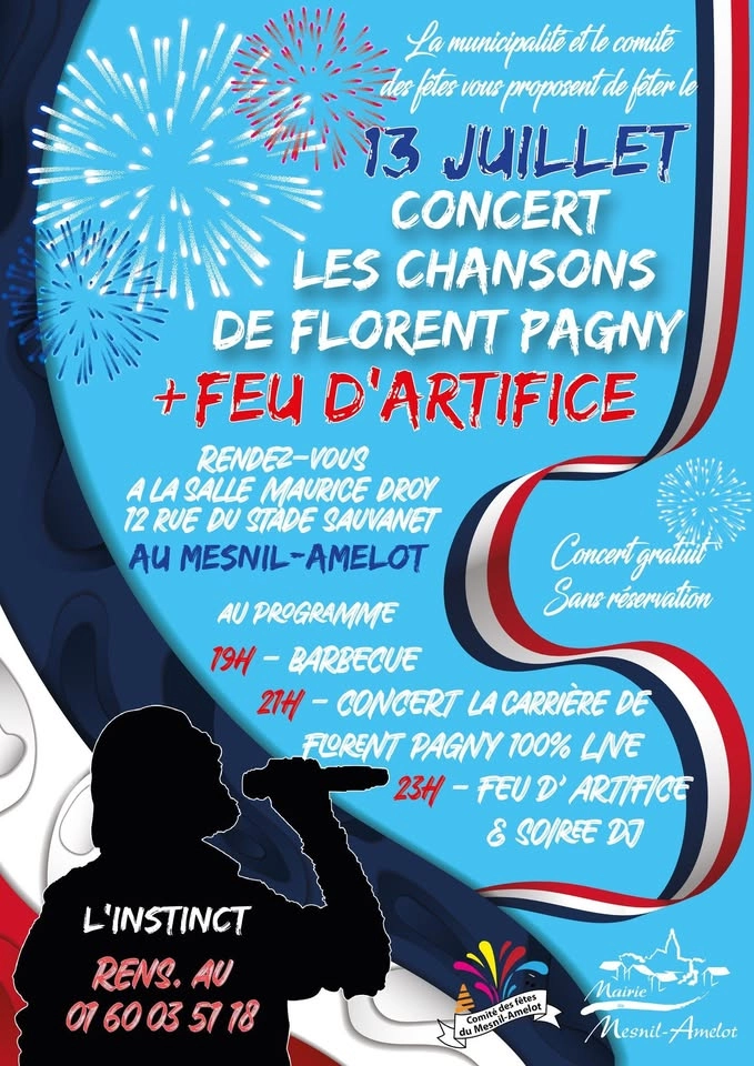 Concert & Feu du 13 juillet - Au Mesnil-Amelot