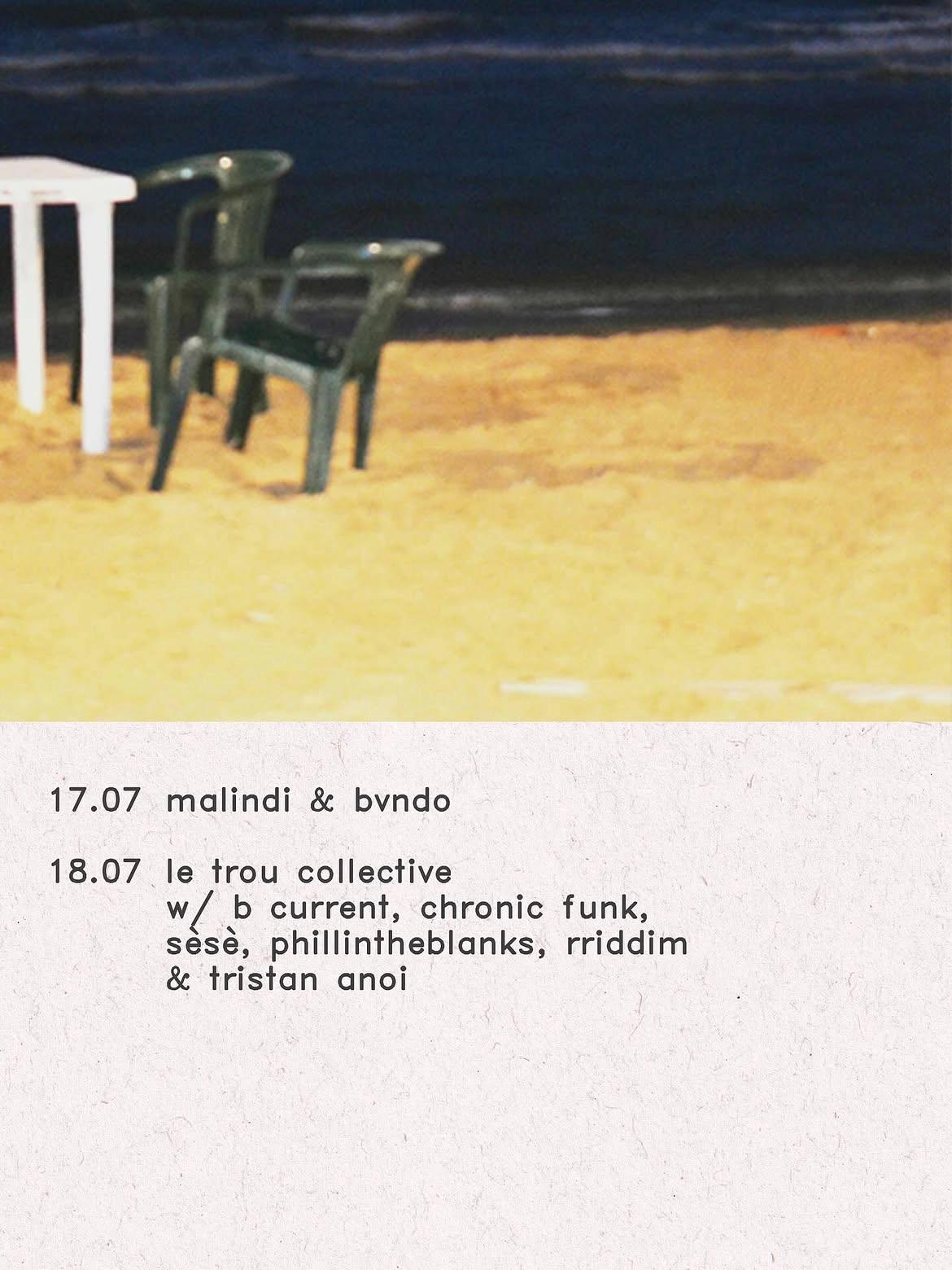 le trou collective w/ rriddim, sèsè, chronic funk, b current, tristan anoi & phillintheblanks