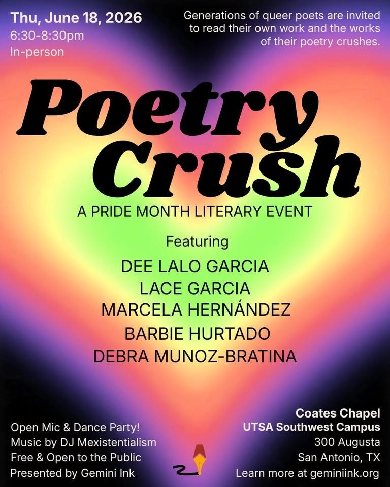 Poetry Crush: A Pride Month Literary Event