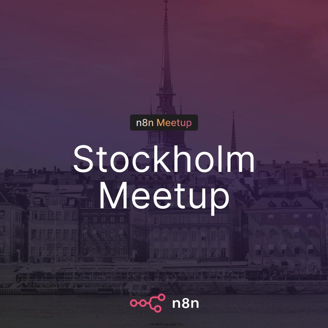 n8n Node Nights: Stockholm Community Kickoff