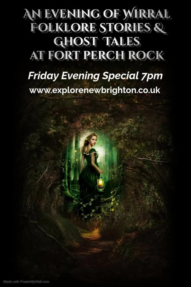 An Evening of Wirral Folklore & Ghost Tales with Live Harp Guitar Melodies at Fort Perch Rock