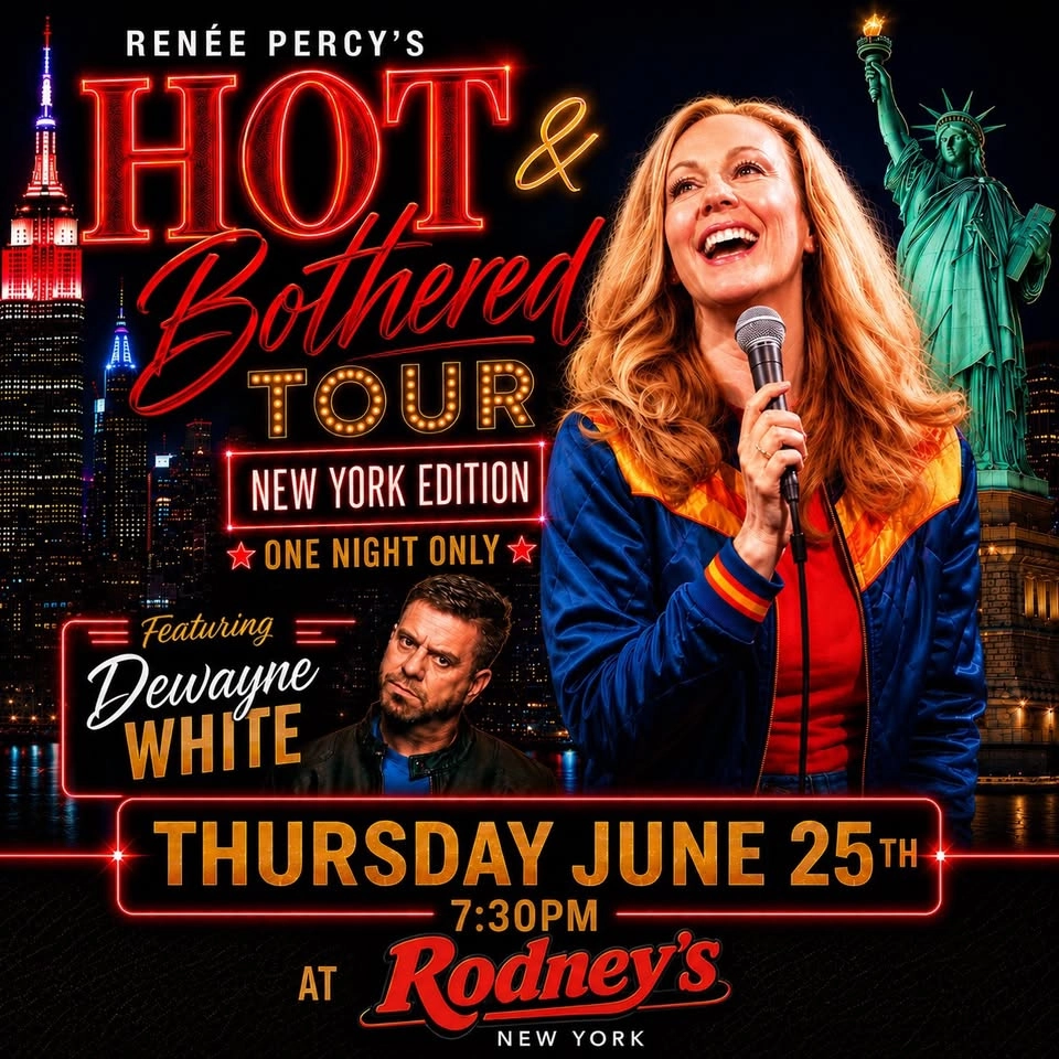 Renée Headlines Rodney’s Comedy Club-ONE NIGHT ONLY!