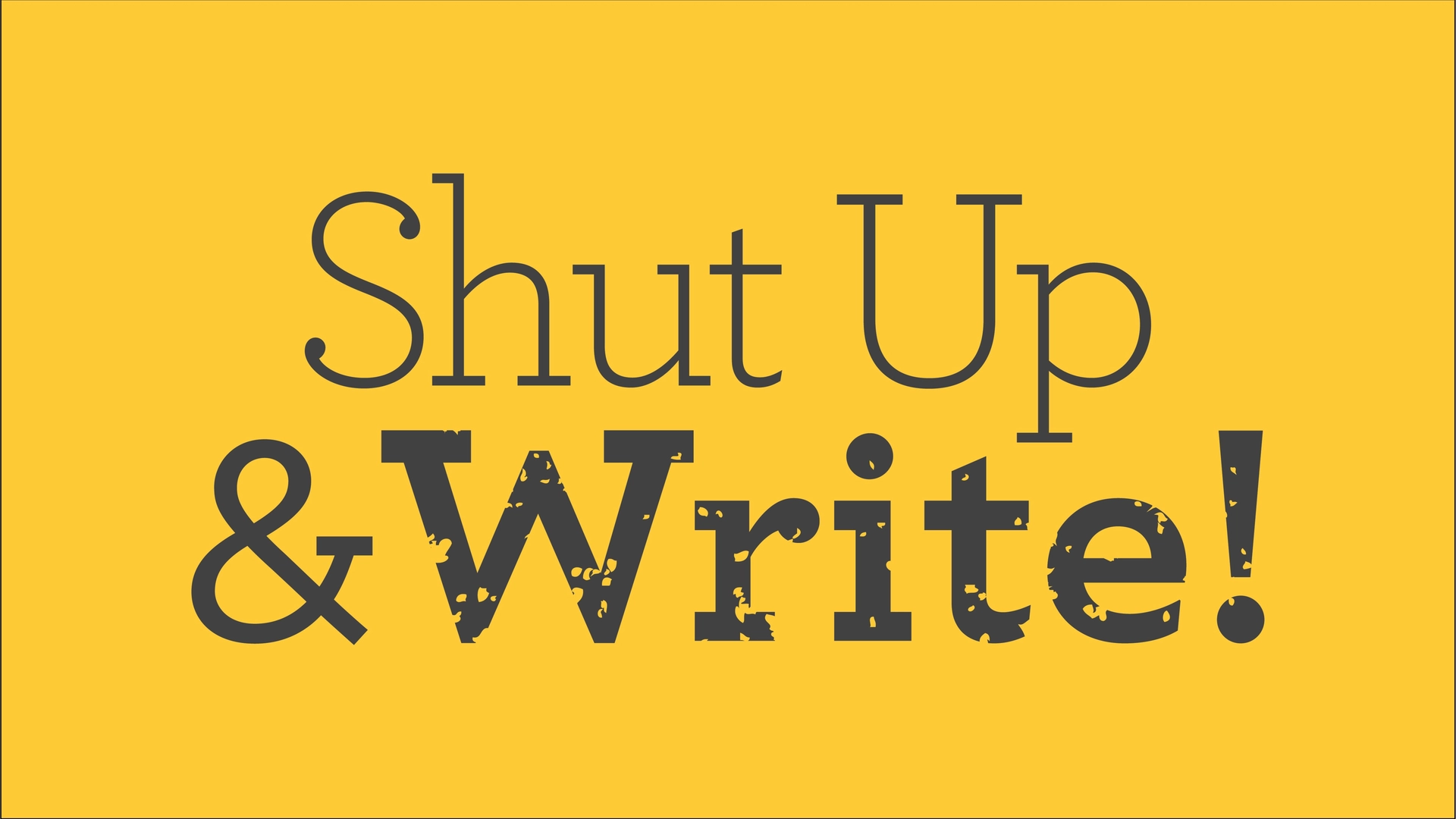 Shut Up & Write!® in Potrero Hill