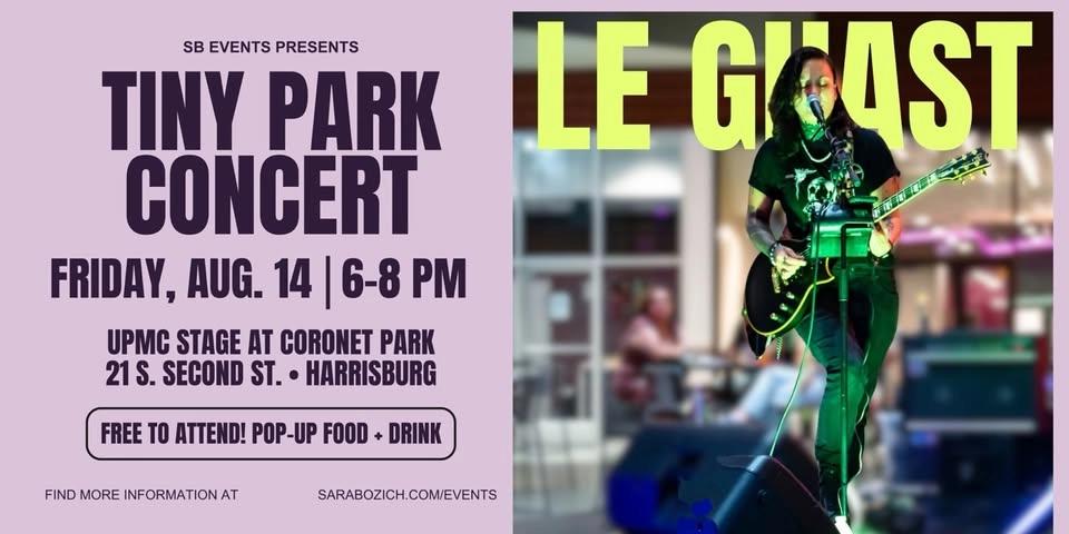 Tiny Park Concert: Le Ghast in Coronet Park