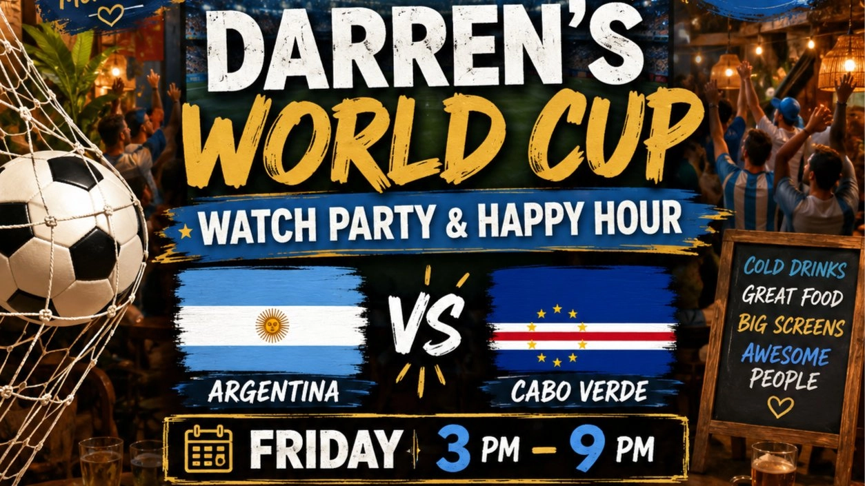 World Cup Watch Party + Happy Hour: Argentina vs Cabo Verde (Pasadena)