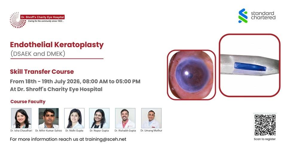 Endothelial Keratoplasty (DSAEK and DMEK) - Skill Transfer Course