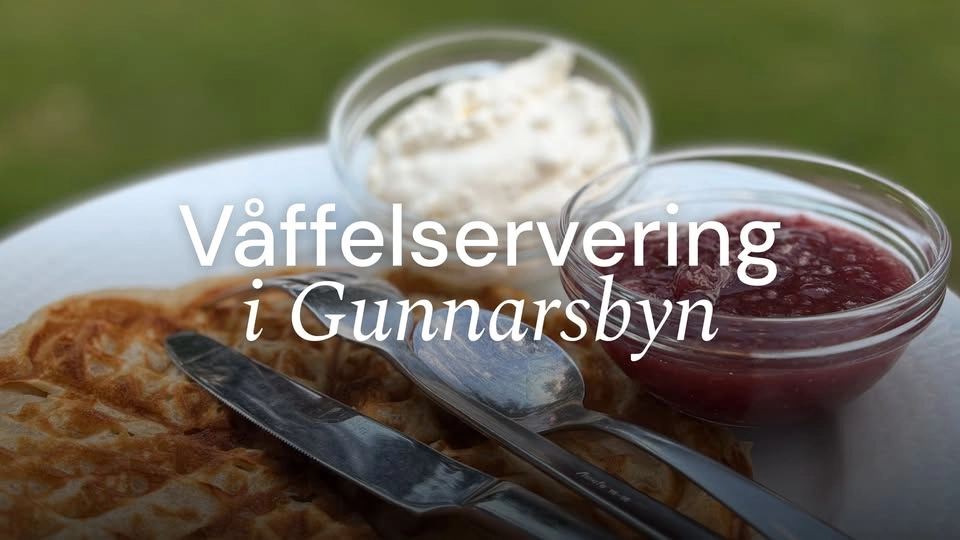 Våffelservering i Gunnarsbyn