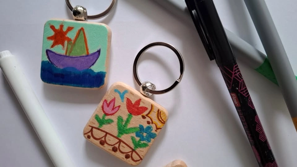 Workshop: måla nyckelringar