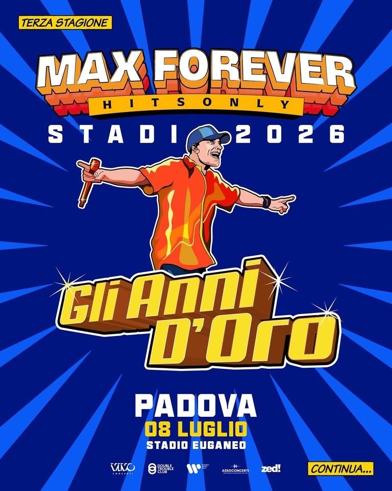 Gli Anni D'oro β’ Max Pezzali LIVE @Stadio Euganeo Padova