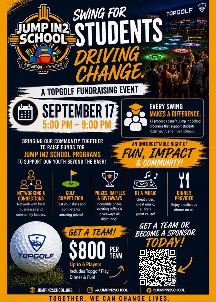 Jump In2 School Swing for Students Fundraiser