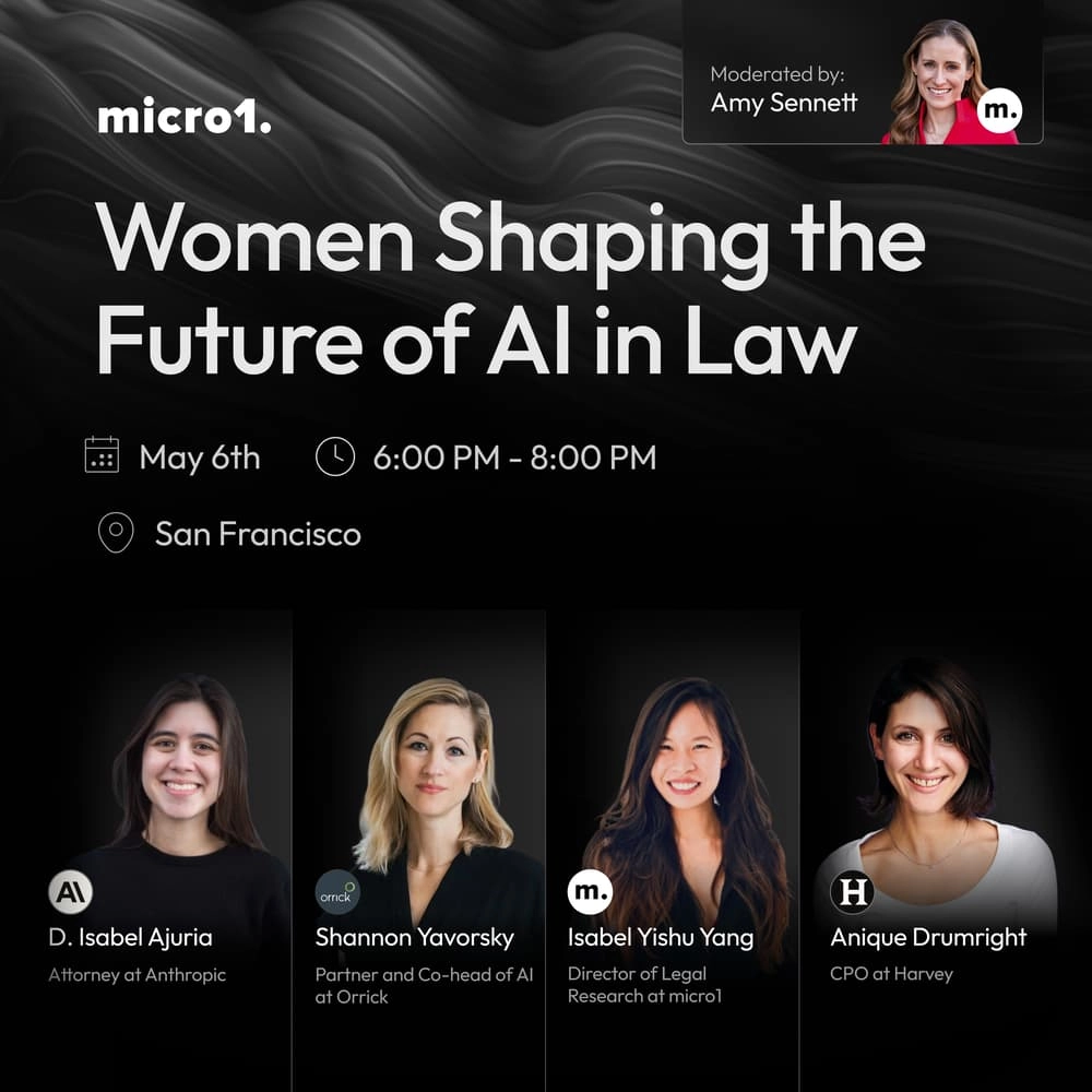 Women Shaping the Future of AI in Law | micro1 & Women in AI